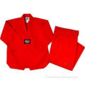 Red Short Sleeve WTF Taekwondo Uniform Martial Arts Clothin